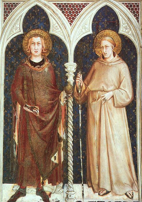 Simone Martini St.Louis of France and St.Louis of Toulouse Norge oil painting art